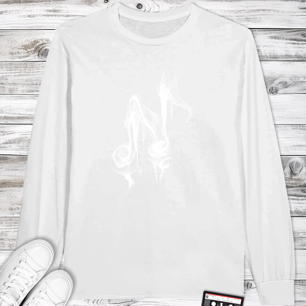 Smoke Music Notes Longsleeve Tshirt