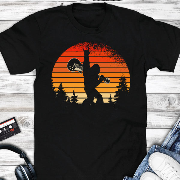 Bigfoot Rock n Rool Hand Sign T-shirt