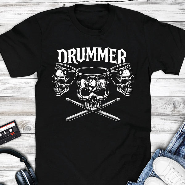 DRUMMER Drum Skulls T-shirt