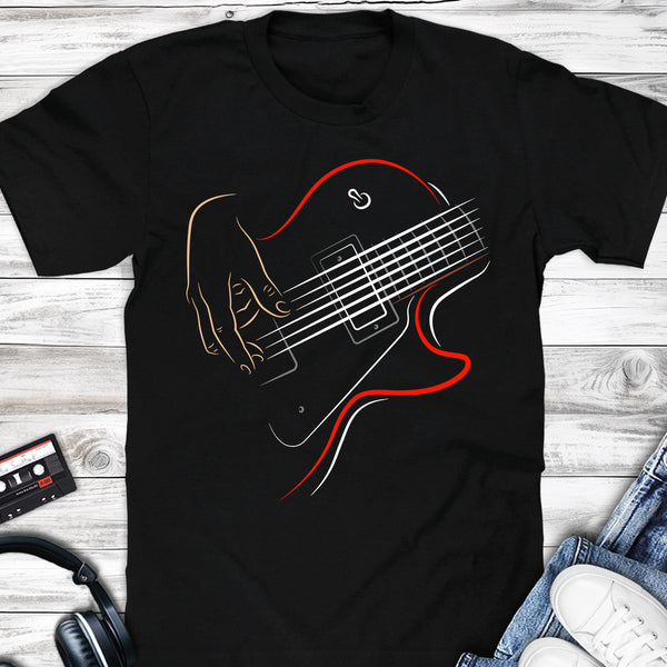 Hand Playing an Single Cut Guitar T-shirt