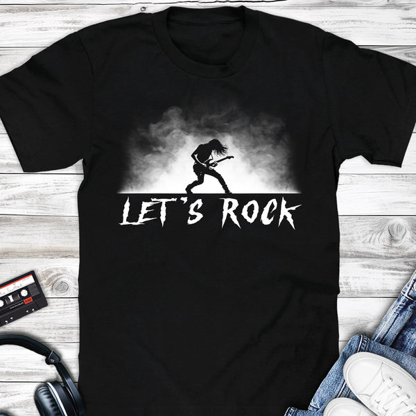 Let's Rock Guitarist Smoke Stage Spotlight T-shirt