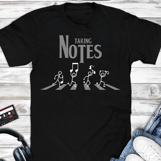 Musical Taking Notes Funny Music Lovers T-shirt