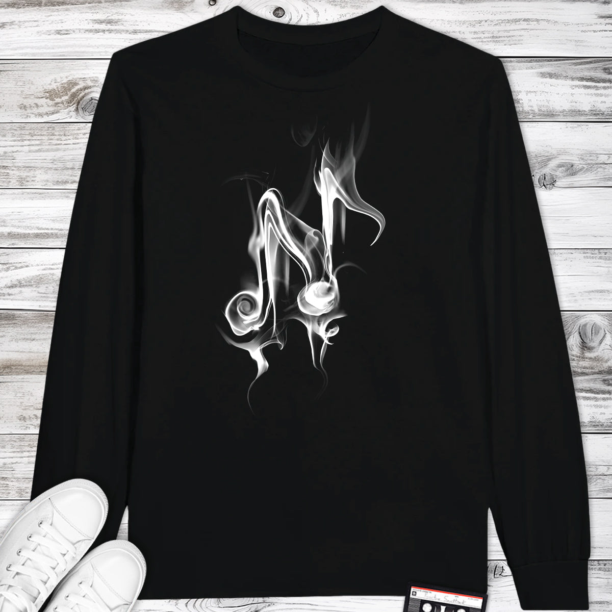 Smoke Music Notes Longsleeve Tshirt