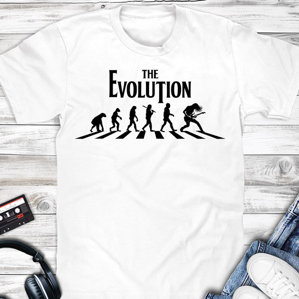 The Evolution of a Guitarist on Abbey Street T-shirt