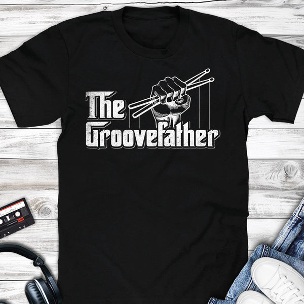 The Groovefather Drums Dad T-shirt