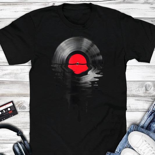 Vinyl Blood Moon Lake Shadow T-shirt