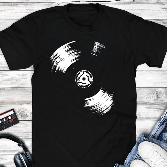 Vinyl Record 45 RPM Adapter T-shirt